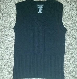Black sweater vest